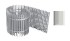 Mřížka Elox přírodní dural s okrajovou lištou L Boki PML 260 x 1000
